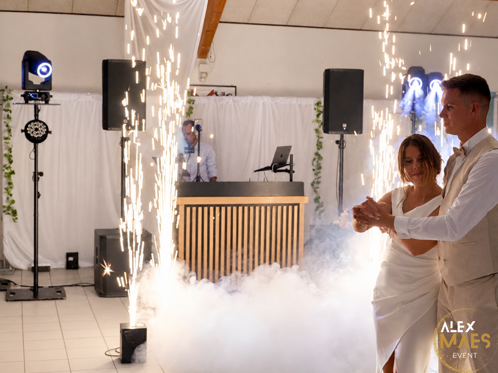 Étincelles froides pour soirée privée
